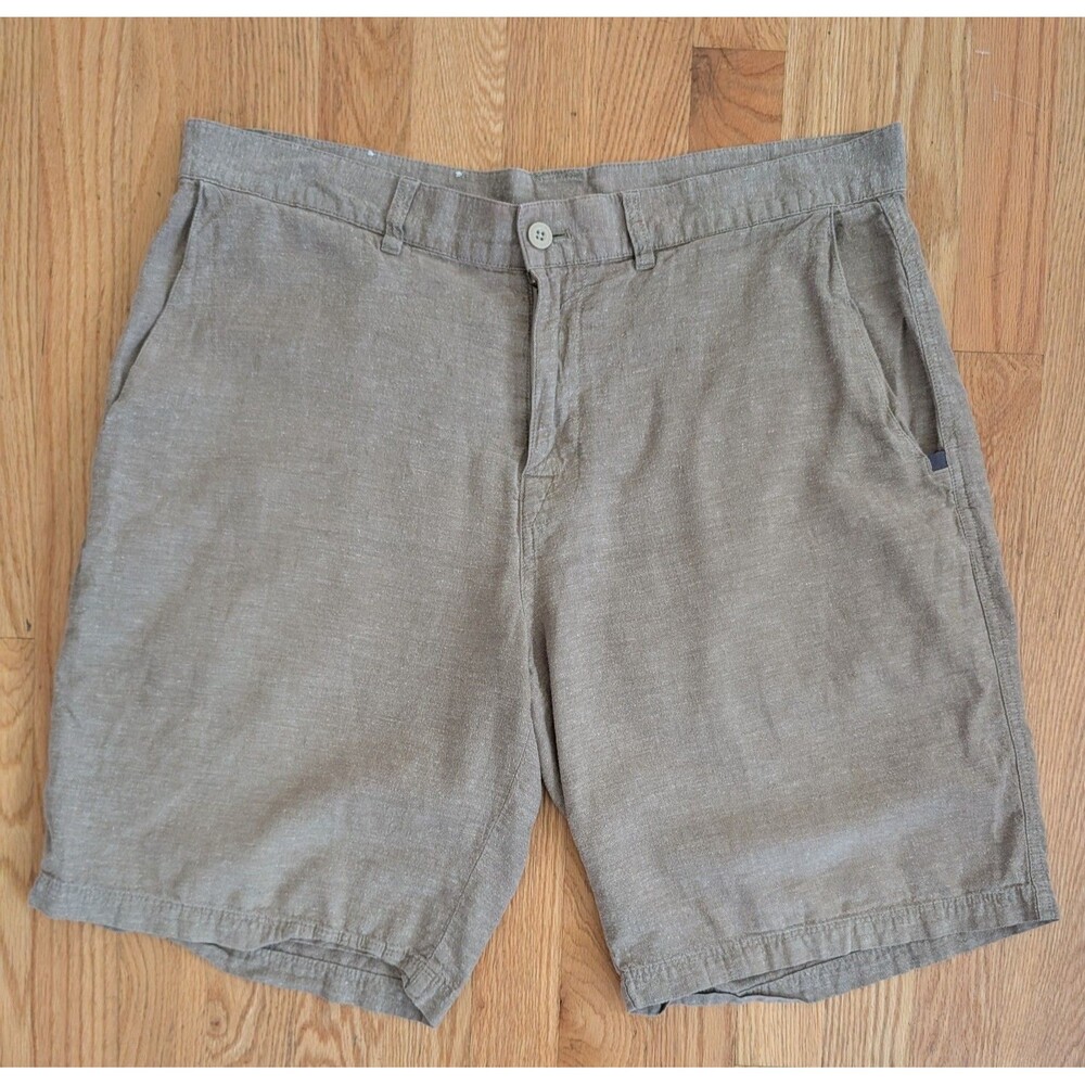 Patagonia Back Step Shorts Mens 34 Tan Hemp Organic Cotton Casual Outdoors 57735